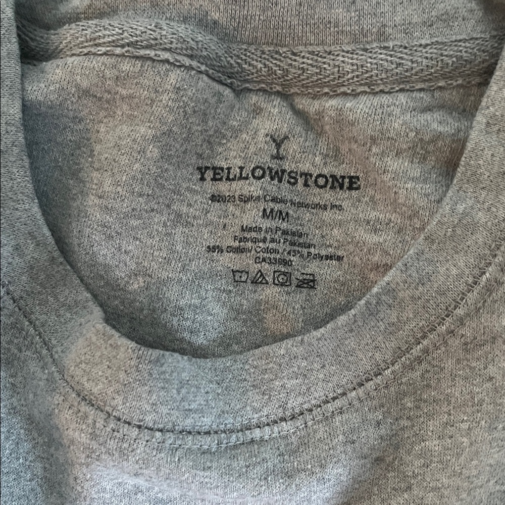 Yellowstone Dutton Ranch Gray Hoodie - Picture 2 of 3